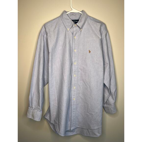 Ralph Lauren Other - 2000s Ralph Lauren Yarmouth Chambray Blue Old Money Capsule Button Up Shirt L